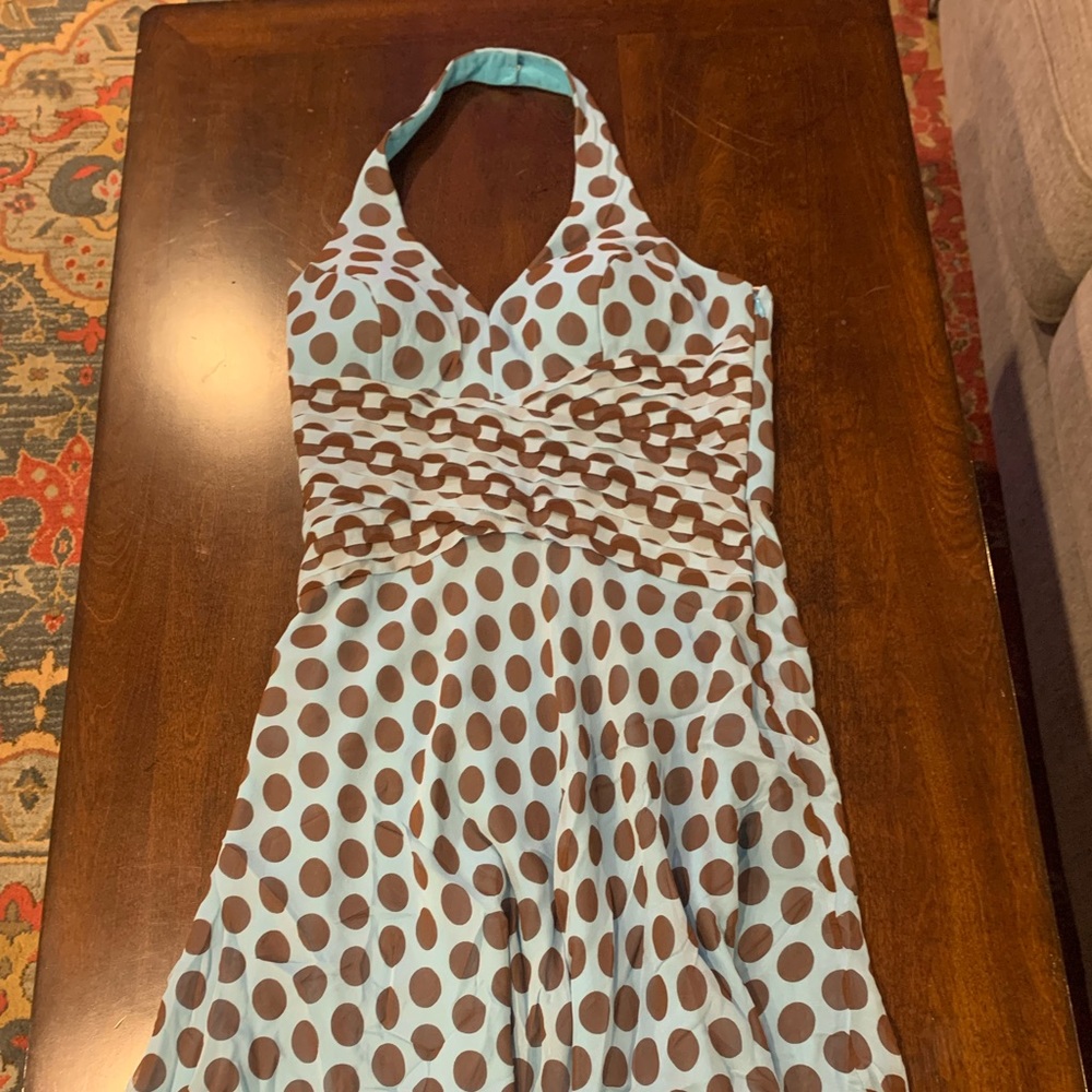 CHETTB 💯 silk HALTER dress with attached cumber-bun.